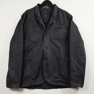 Albam Utility Work Jacket Size 5 (XL) Dark Navy Cotton Twill Made in Portugal